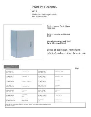 Steel Electrical Junction Box Indoor & Outdoor Electrical Enclosure Box Wall Mounted Waterproof&Dustproof Metal Box