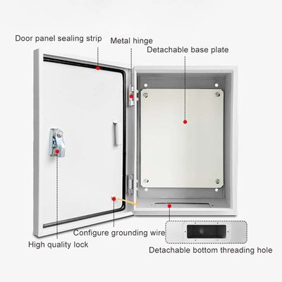 Steel Electrical Junction Box Indoor & Outdoor Electrical Enclosure Box Wall Mounted Waterproof&Dustproof Metal Box