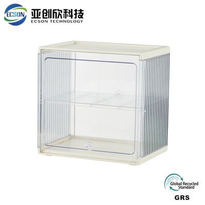 Transparent Plastic Injection Mold Tooling Double Layer PET Toy Storage Box OEM
