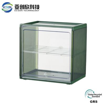 Transparent Plastic Injection Mold Tooling Double Layer PET Toy Storage Box OEM