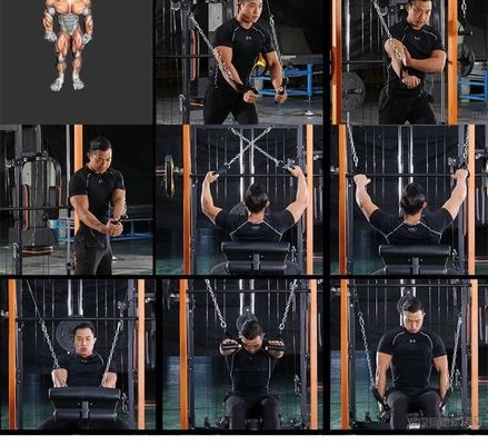 Weightlifting Fitness Gym Equipment Pulldown Attachments Cable Machine Exercise Handles